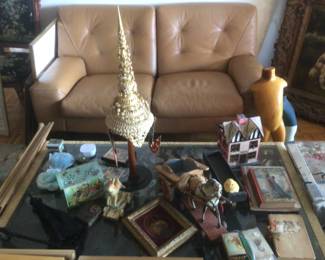 Tibetan gilt headdress, collectible toys