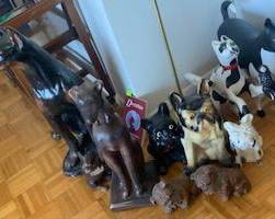 Collection of dog figures