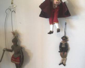 Vintage knight marionette