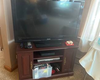 TV with stand.
