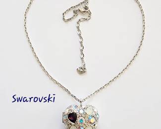 Swarovski heart locket necklace