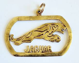 14kt gold Jaguar pendant