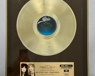 Heart "Bebe le Strange" Gold Record Display