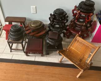 Array of Stands and Stools