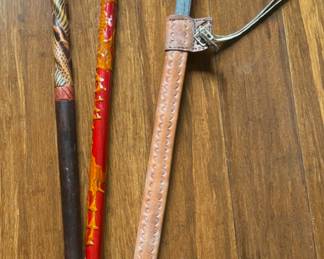 Sword and a few of the Walking Sticks