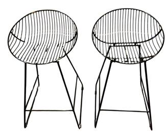 Modern Wire Black Counter Height Bar Stools Dorel Home Products