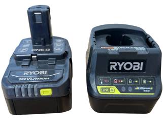 Ryobi Battery & Charger 18V Lithium ONE+
