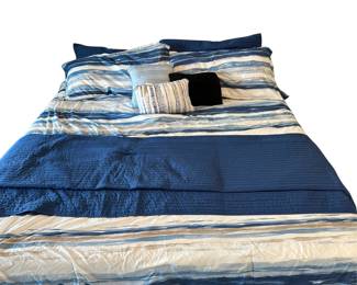 King Size Bedding Comforter + Coverlet Shams Pillows