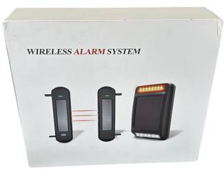 Wireless Alarm System Solar Driveway Photoelectric Sensors 2 Key Fobs New in Box