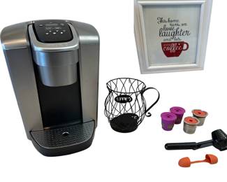 Keurig Coffee Maker with Decor & Accessories