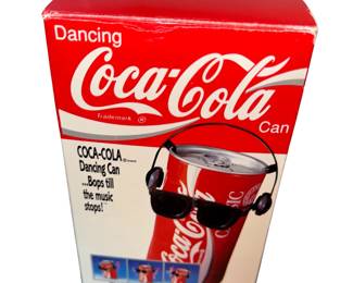 Coca-Cola Collectibles Coke Dancing Can Animated 1989 Original Box Sunglasses Headphones