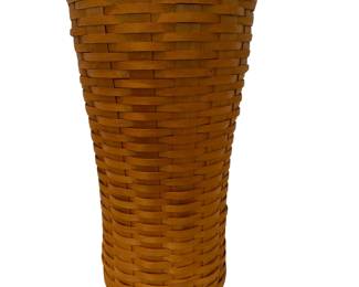 Longaberger Umbrella Stand Basket Tall with Plastic Liner