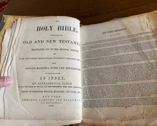 Bible from 1855