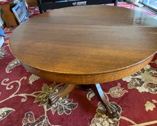 Really nice claw footed oak table