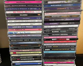We have about 500 CDs. About 95% rock from the 70’s and 80’s.  Yes, about 500!!!! Looks like no duplicates. 