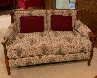 one of two matching loveseats, well made and well cared for
