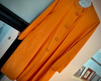Vintage orange car coat