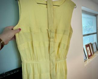 Vintage yellow sundress with bow belt