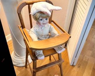 Vintage doll high chair