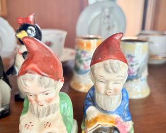 Vintage gnome salt & pepper shakers