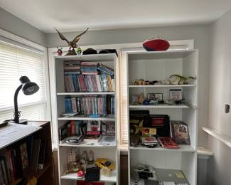Book Shelfs/ CDs/Apple Laptop(Not working,Needs Work) Costume Jewelry/Lamp/Etc 
