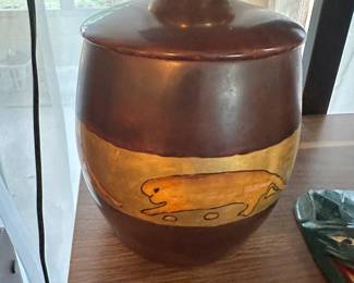 antique tobacco jar
