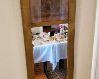 Antique George Washington picture mirror