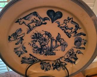 Rare, Hard To Find XL Rowe Pottery Platter