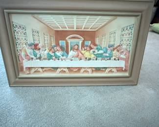 Vintage Last Supper by Sturtevant Studios Denton TX made of plaster