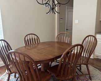 kitchen set 6 chairs 1 leaf