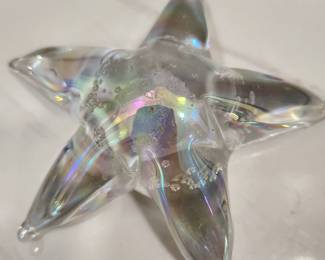 BLOWN GLASS STAR FISH