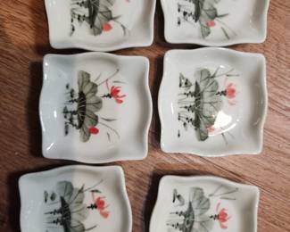 DIPPING DISHES HAND PAINTED