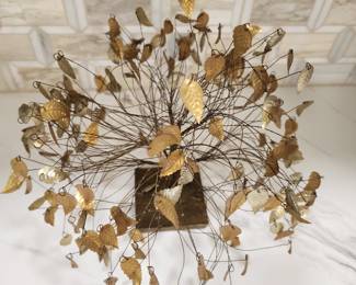 GOLD LEAF METAL TREE OF LIFE