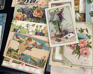 vintage postcards, greeting cards
