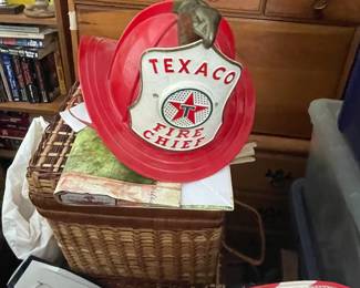 . . . vintage Texaco Fire Chief hat