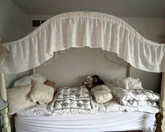 . . . twin canopy bed