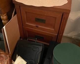 . . . wood file cabinet