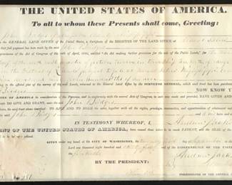Presidential Land Decree from 1835