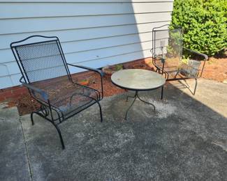 Spring Chairs, Outdoor table