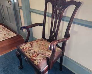 Antique Philadelphia Centennial Chippendale Arm Chair