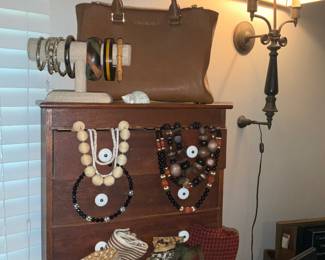  Women's, Costume Jewelry, Jewelry Box, Michael Kors Bag, Wall Sconce Lamp 