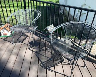 Vintage, Wrought Iron Chairs 