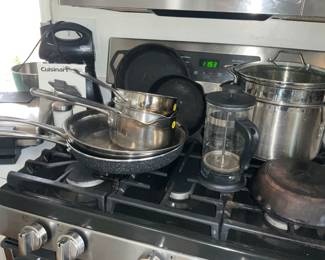 Pots, Pans, French Coffee Press, Cast Iron Pans