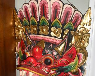 Carved, Balinese, Barong Mask