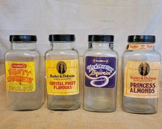 Vintage English Candy Store Jars