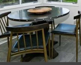 Beautiful like new kitchen dining set with four chairs $200. Table from World Market. $200.