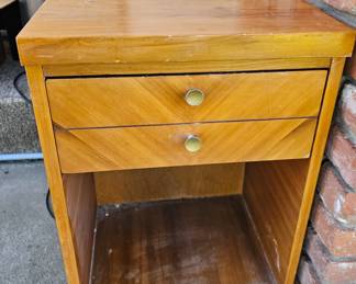 Funky-cool vintage night stand. $25