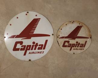 Captial Airlines metal pieces