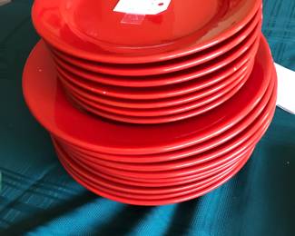 Red pier 1 plates 