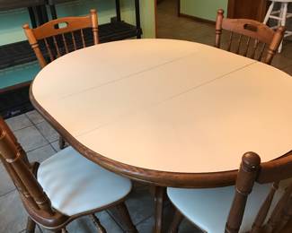 5 piece Formica table and chairs 